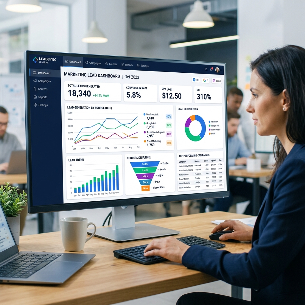 Multi-Channel Lead Generation Dashboard