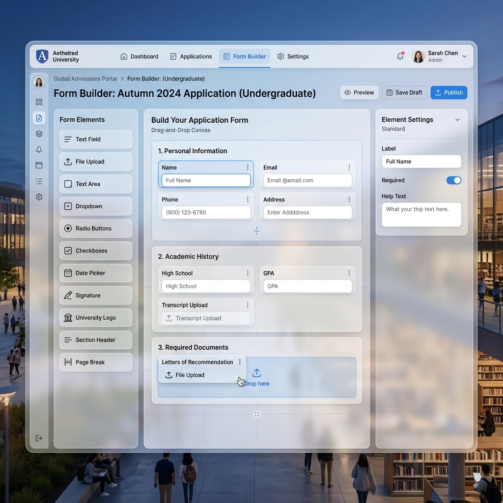 Dynamic Form Builder Interface